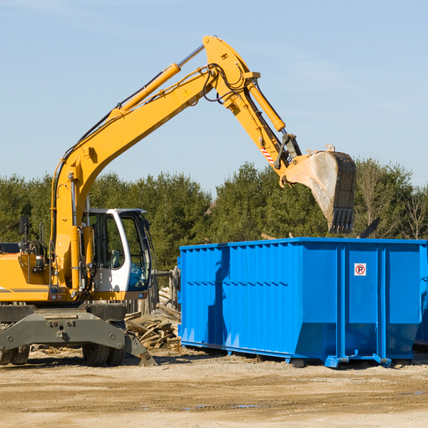 are there any restrictions on where a residential dumpster can be placed in Verona Walk